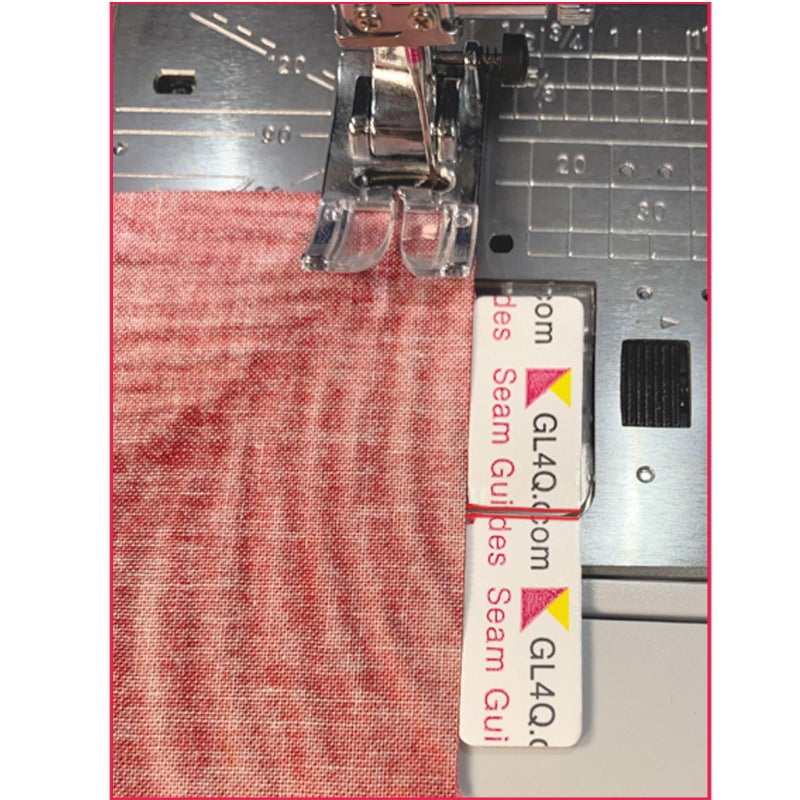 Guidelines4quilting 6-Pack Seam Guides - Peel-and-Stick, Removable Adhesive Leaves No Residue. Accurate Fabric Guide for Sewing. Perfect Height for Double-Layered Fabric. Fits All Sewing Machines - Image 5